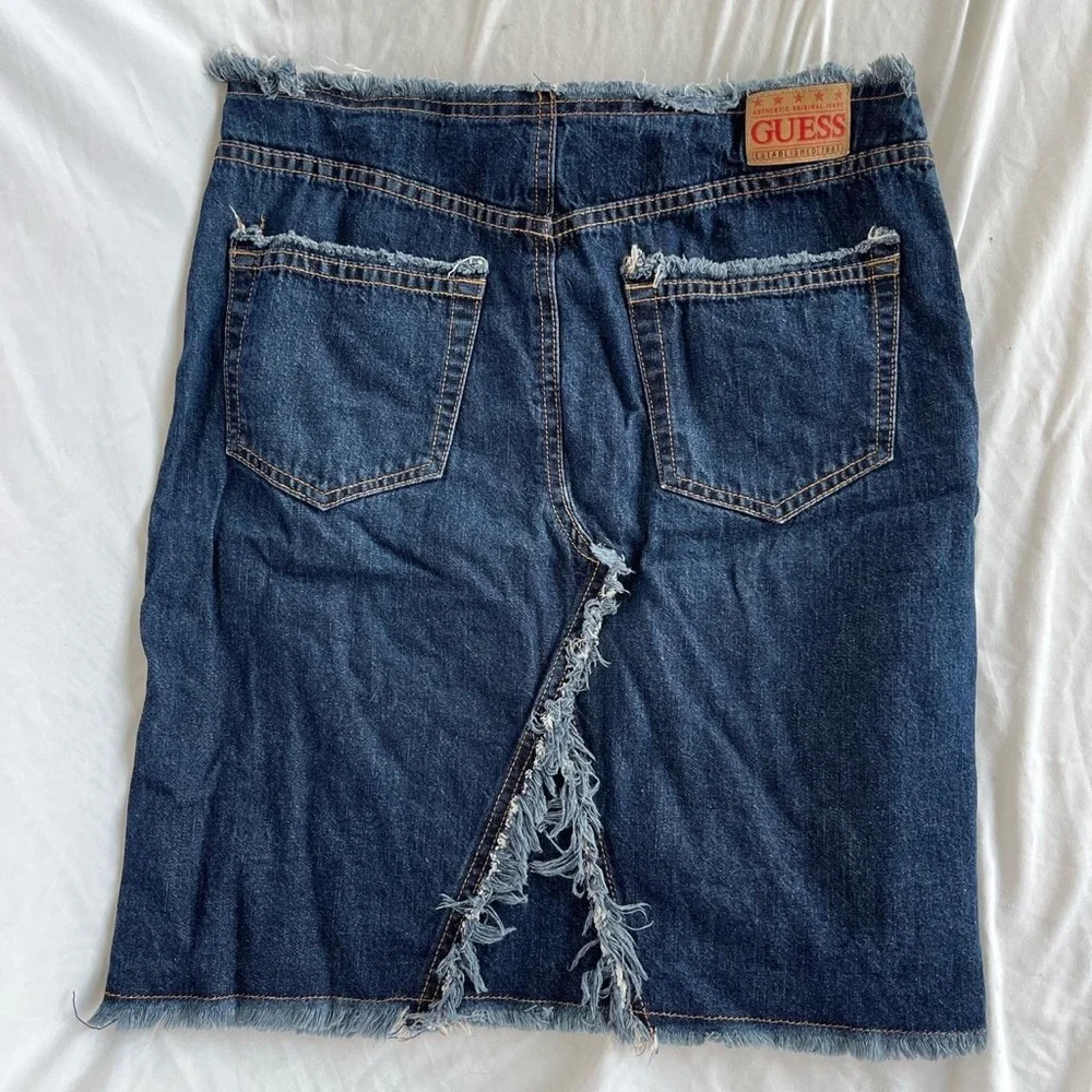 Vintage Guess Denim Skirt - Picture 3 of 3